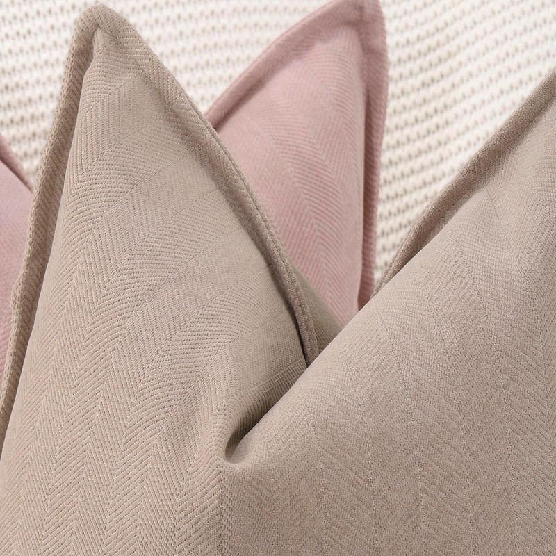Madizz Textured Chenille Cushion Covers Set of 2 Super Soft