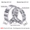 SWOPAN Couple Rings for Him and Her Stainless Steel Matching