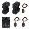 LAMPVPATH 3 Pcs 6 x 1.5V (9V) AA Battery Holder