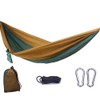 Green&Brown Camping Hammock Kit 270 x 140cm Nylon Lightweight Parachute