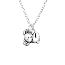 I love silver jewellery Sterling Silver Tiny Koala Bear Necklace - 18 Inch Chain Gift Boxed