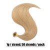 Elailite Real Hair Bonding Extensions, 1 g/strand, 50 cm, #27