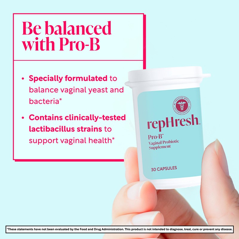 RepHresh Pro-B Women's Probiotic, Probiotic Supplement for Women, 30 Oral