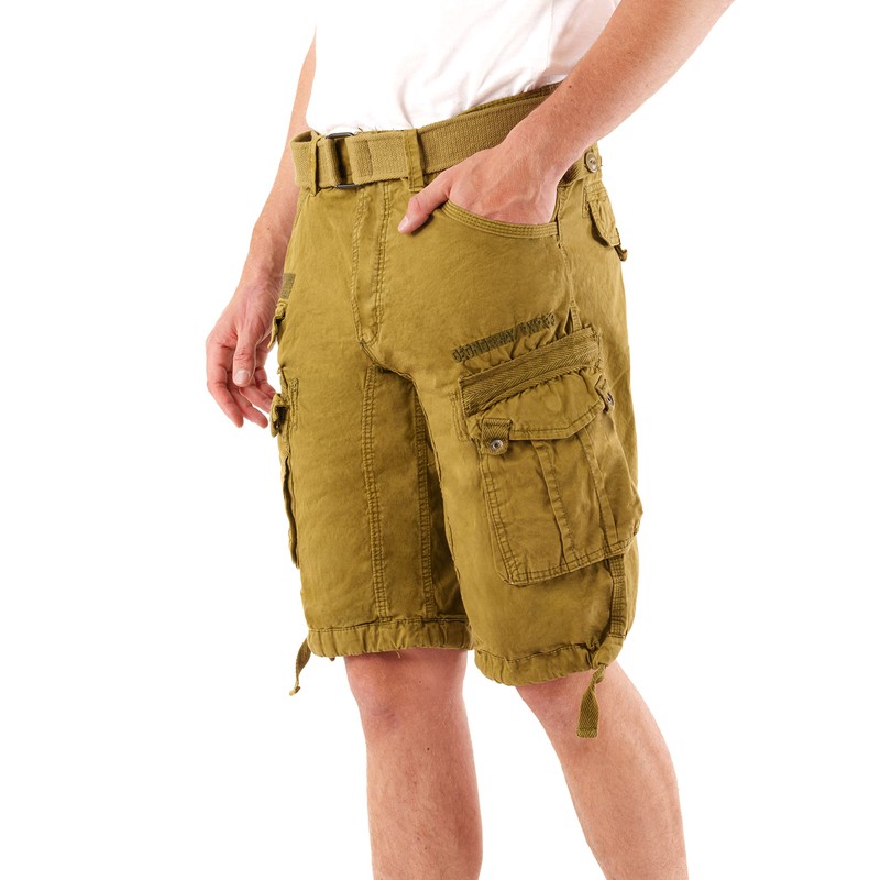 Geographical Norway men's people cargo shorts (People) - Mastic, size: