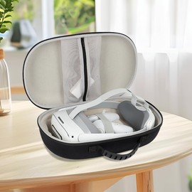 GETBSTOOP Hard Carrying Case for Quest 3S/Pico 4 Ultra VR Headset, Hard Shell Storage Case Travel Case for Quest 3S/Pico 4 Ultra VR Headset Accessories Black