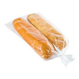 Restaurantware Bag Tek 24 Inch x 13 Inch Bread Bags 250 With Wicket Dispenser Bread Loaf Bags - Micro Perforated Freezer Safe Clear Plastic Baguette Bags Disposable