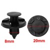 SHANGHh 100pcs 8mm Fit Nissan Hole Rivet Fastener Mud Flap