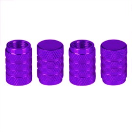 Premium Metal Car Dust Valve Stem Caps, Set of 4 - Rust-Resistant, Durable Tire Valve Covers for Cars, Trucks, Motorcycles - Protects Against Dirt, Dust, Moisture, Debris, Universal Fit