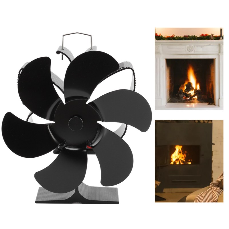 Stove Fan 6 Blades Greater Air Volume Low Noise Operation