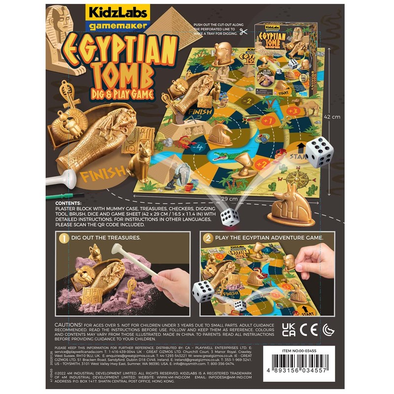 4M 403455 KidzLabs | Egyptian Tomb Play | Science &