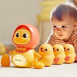 JUYEE Baby Toy, 0 Years Old, Duck Set of 4, Educational Toy, 1 Year, 2 Years, 3 Years, Birthday Gift, Boys and Girls, Popular, Baby Shower, Music, Light Included (Yellow (1 Mom + 3 Children))