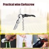 6 Pieces Professional Waiter Corkscrew Wine Openers, Orange Wine Keys
