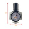 1” NPT SUPER DUTY In-Line Compressed Air Pressure Regulator For
