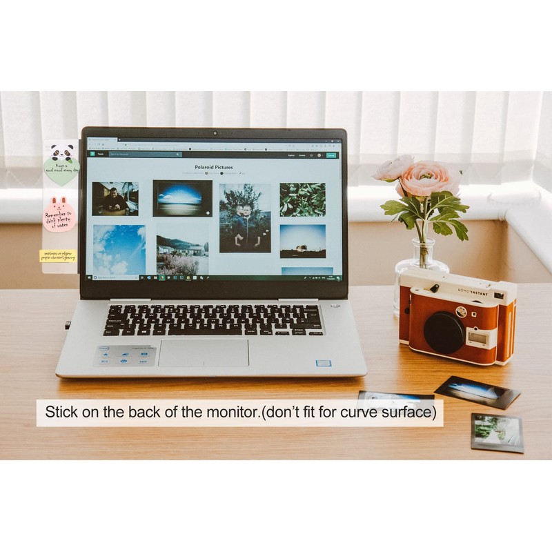 2pc 8" Laptop Notebook Memo Board Sticky Note Holder for