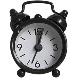 Mini Retro Travel Alarm Clock Creative Metal Digital Alarm Clock with Night Light For Bedroom Living Room Study Room Kitchen Etc Accessories (1 Pack)
