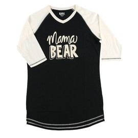 Lazy One Women's Leggings and Tees, Pajama Separates, Cozy Loungewear for Women, Mama Bear Womens Pajama Shirt, Medium
