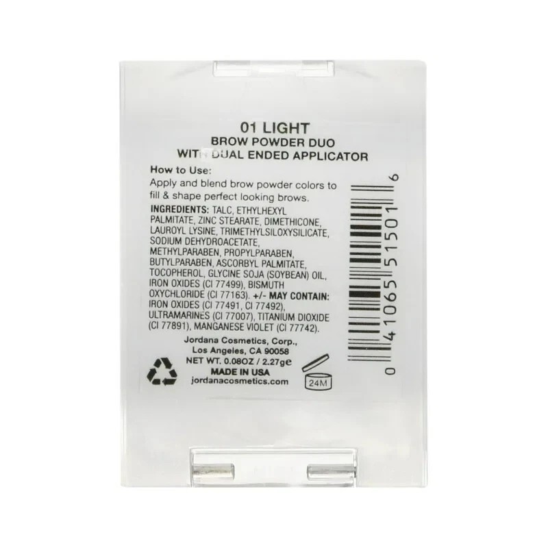 Jordana Brow Powder Duo, 01 Light