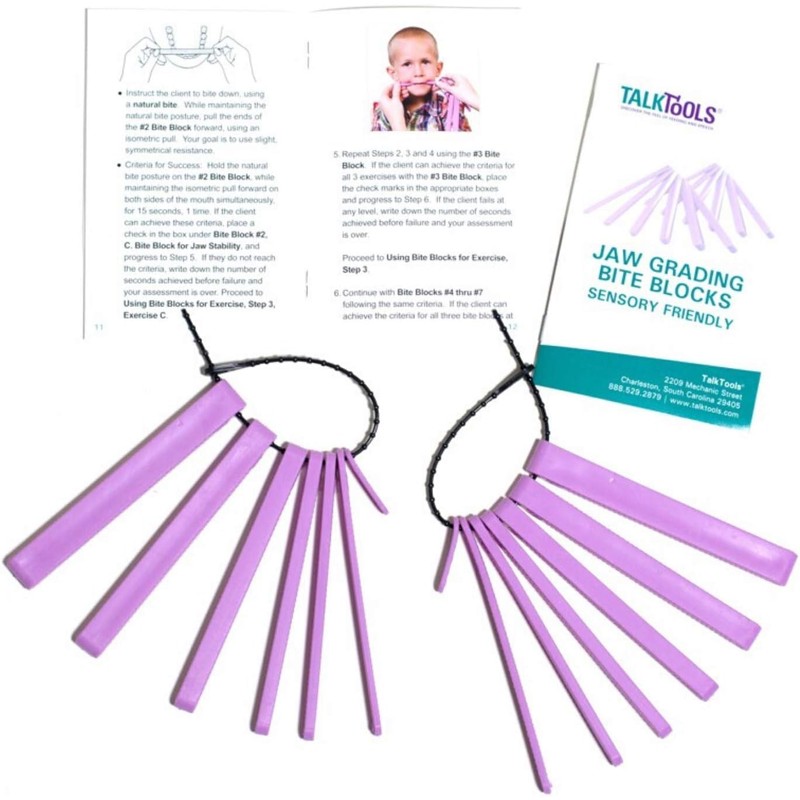 TalkTools Dental Bite Blocks Kit - Jaw Grading for Optimal