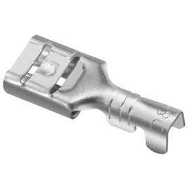 Heschen female spade quick splice crimp terminals 4.8mm crimp connector non insulated 100 pcs