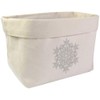 Large 'Delicate Snowflake' Canvas Organiser/Storage Bag (OR00032916)