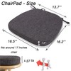KGPLOME Chair Cushion with Ties for Dining Chairs - Memory