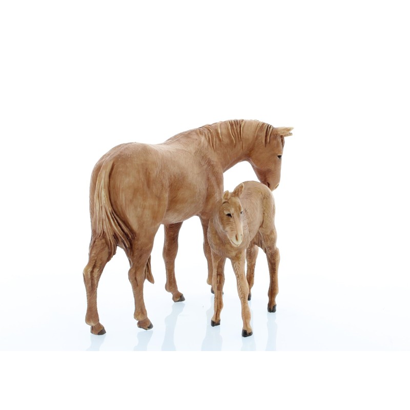 Moranduzzo Horse and Foal 8 cm, Multi-Colour