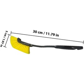 Herramienta de Limpieza Automotriz Juego 2 Cepillos para Rines y Llantas Mango Largo, Cerdas Flexibles para Acceder a Ranuras Estrechas, Uso en Limpieza Interior y Exterior de