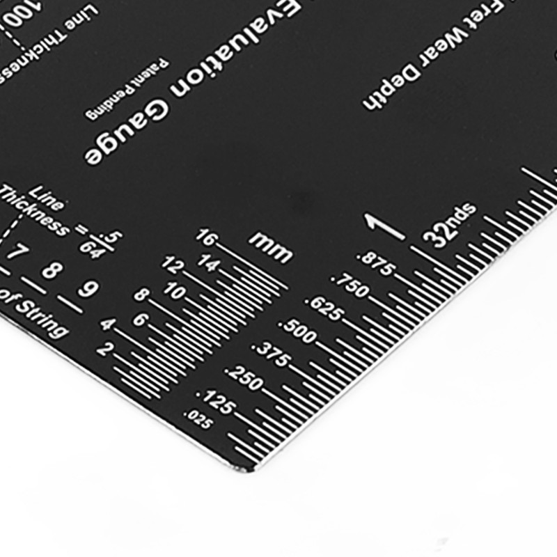 String Action Ruler Stainless Steel Guitar Fret Ruler String Height