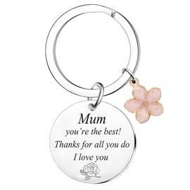 Nimteve Mum Gifts Mother's Day Gifts Mummy Keyring From Son Daughter Mum Birthday Gifts Christmas Thanksgiving Gifts For Mum