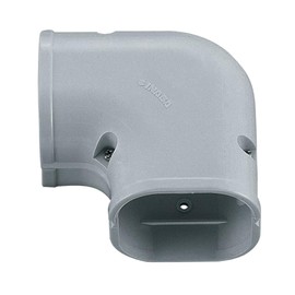 Inaba Denko SK-77-G Cosmetic Pipe Cover Slim Corner Flat 90° Flat 90° Bend, Gray