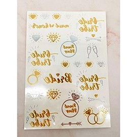 Hen Party Gold & Silver Foil Variety Tattoo Pack