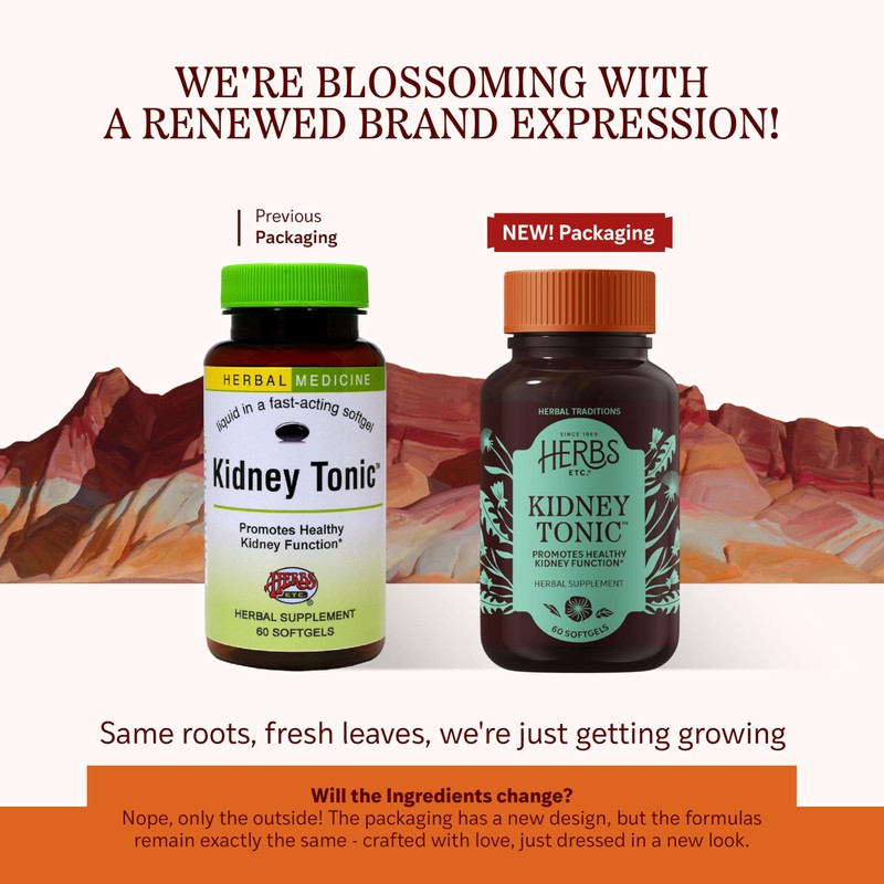 Herbs, Etc. Kidney Tonic Softgels - Function Supplement - Natural