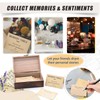 Oxmidud Wooden Share Love & Memories Box with 50 Pcs