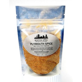 Boston Spice Plymouth Spice Handmade Gourmet Barbecue BBQ Grilling Grill Smoker Smoke Dry Seasoning Rub For Turkey Chicken Poultry Wings Legs Ham Pork Ribs Meat Steak Canned (Approx. 1 Cup of Spice)
