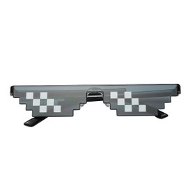 Thug Sunglasses Classic Black Retro Style 8 Bit Pixel Sun Shades Pixelated Meme Eye Glasses Unisex For Men Women Boys Girls Parties Funny Joke Photo Cool Life Party Props