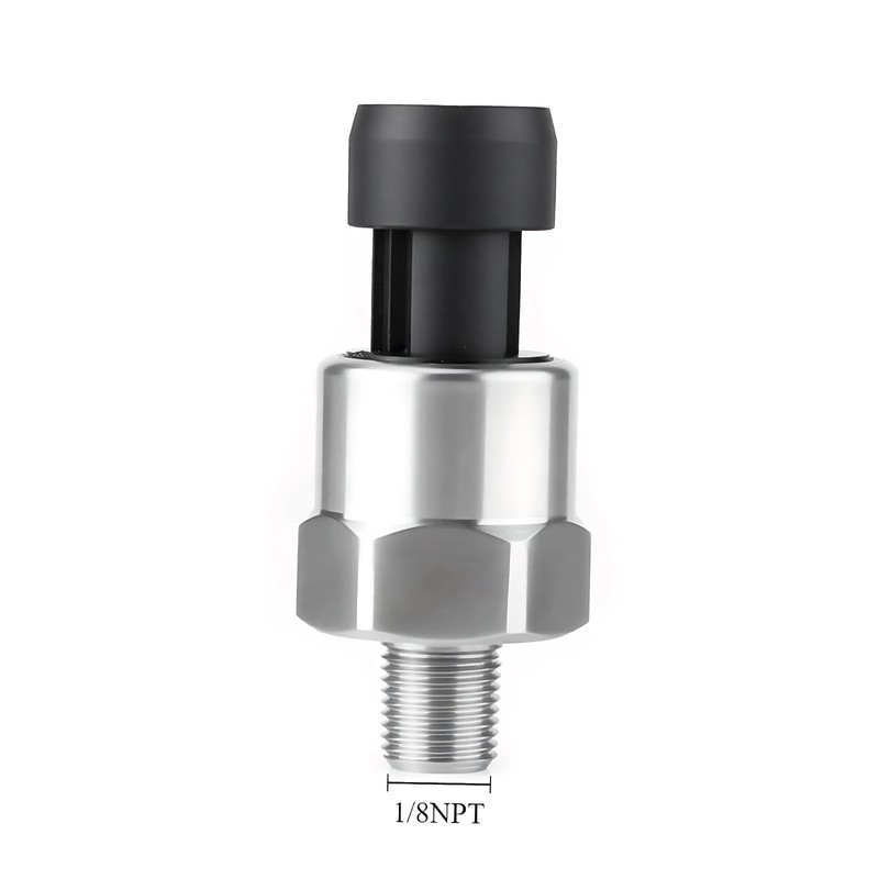 BYYOUIV 100 PSI Stainless Steel Pressure Transducer Sensor 1/8" NPT