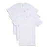 2(X)IST Mens Essential Cotton V-Neck T-Shirt 3-Pack, White Natural, Medium