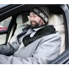 VViViD Black Genuine Sheepskin Large Seat-Belt Shoulder Pad 12 Inch