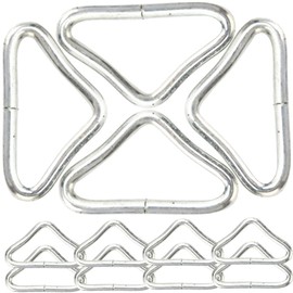 Abaodam 30Pcs Triangle Buckles for Trampoline Durable Trampoline Parts for High Strength Outdoor Activities Bounce Enjoy Your Workout Triangle Rings