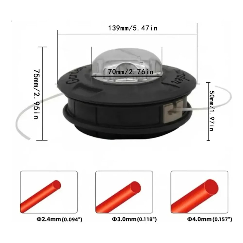 Cabezal Para Desbrozadora Universal Shindaiwa Echo Homelite