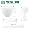 Silicone Face Mask Mixing Bowl Set, Microwavable Silicone Facial Mud