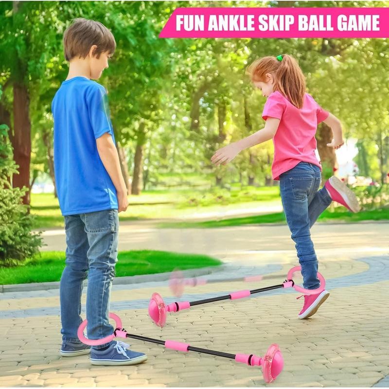 Ankle Skip Ball for Kids - Foldable Flash Wheel Skip