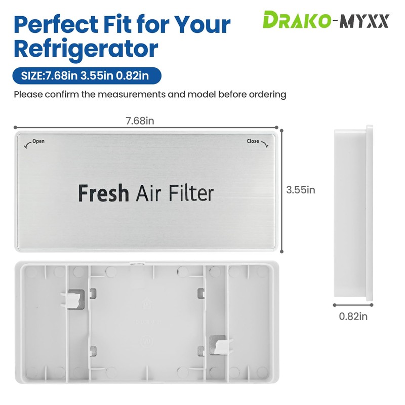 ADQ75493301 2026 New Upgraded Refrigerator Air Filter Cover Replacement, Fresh