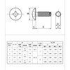 [M4 x 12] Tap Type Screws, S Type, Truss Head,