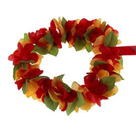 Rainview Creations Hawaii Floral Headband-haku Lei Elastic Hawaiian Haku Leis Headdress Red/yellow