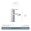 Moen Revyl Matte Black One-Handle Single Hole Modern Bathroom Sink