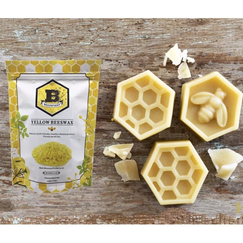 Beesworks Gránulos Cera De Abejas Amarillo 454g Grado Cosmético Ce