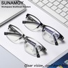 SUNAMOY 2 Pack Half Power Top Men Workspace Progressive Multifocus