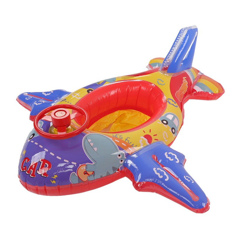 Airship Inflatable Pool Float Multifunctional Floating Swimming Raft with Steering