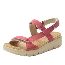 Alegria Womens Henna Washed Ruby Platform Sandal 5-5.5 M US